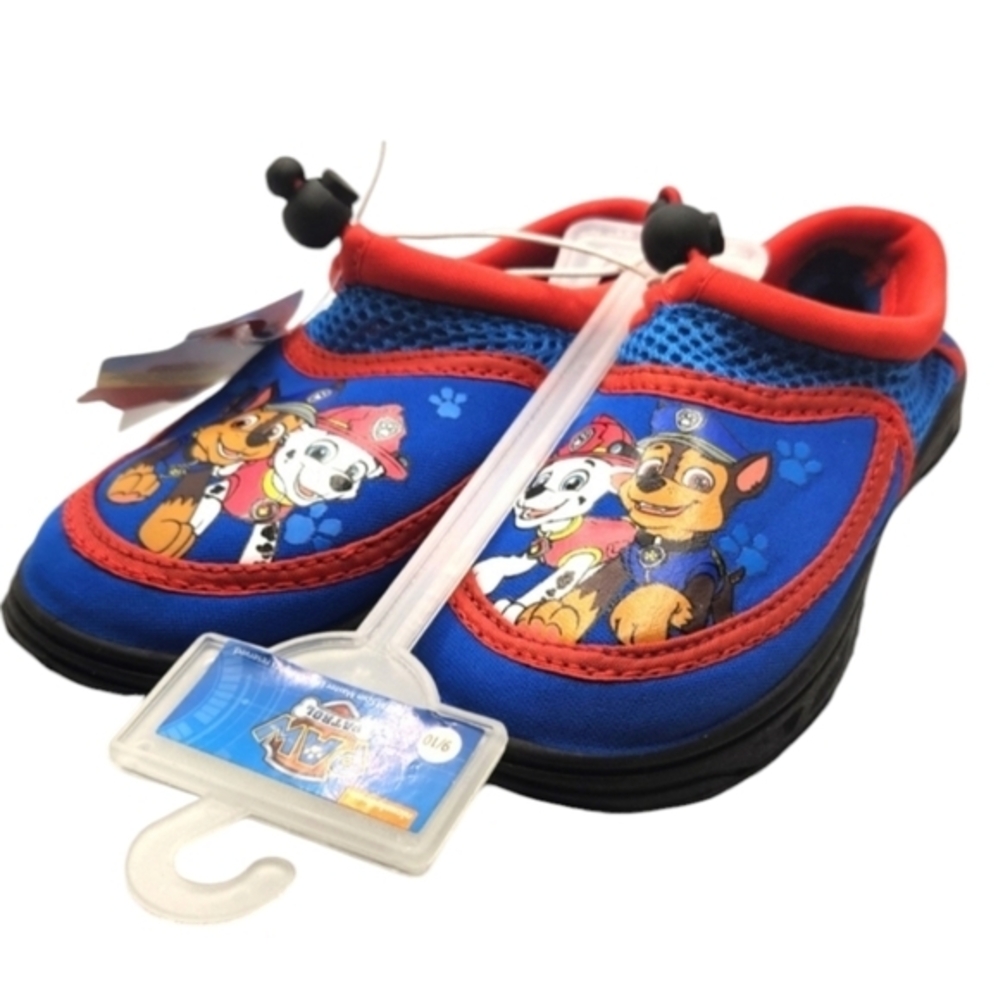 Paw Patrol Nickelodeon Water‎ Shoes Red and Blue Size 9/10 NWT